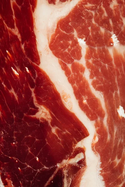 Konsistens av spansk skinka - iberico bellota jamon — Stockfoto