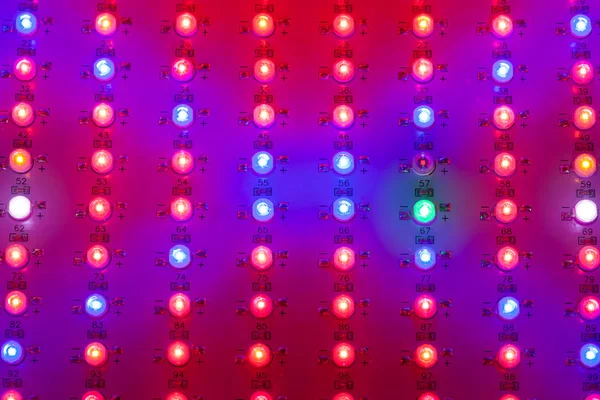 Led の成長ライト行列 — ストック写真