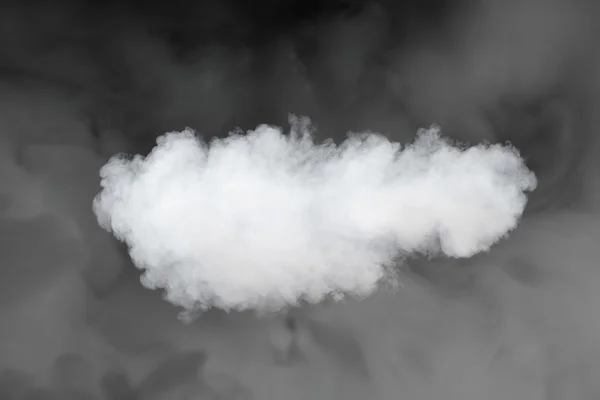 Humo nube telón de fondo contra niebla — Foto de Stock