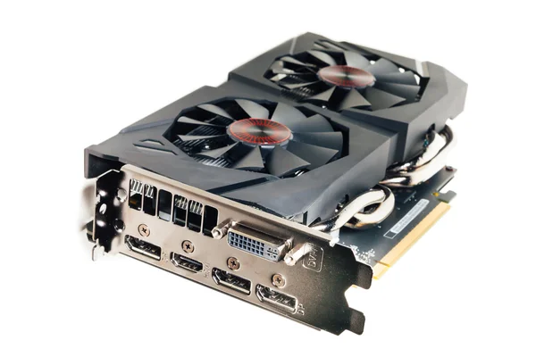 Graphic video card, isolated on white — Stock Photo, Image