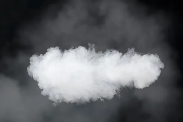 Humo nube telón de fondo contra niebla — Foto de Stock