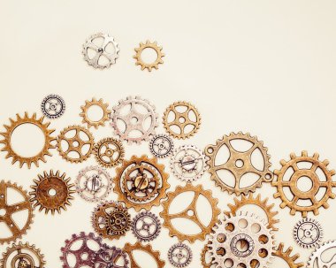 açık renkli Vintage Dişli tekerlekleri