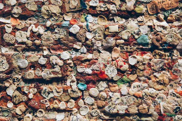 Tuggummi vägg i Verona, Italien — Stockfoto