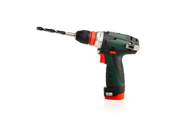 Cordless drill geïsoleerd op wit — Stockfoto