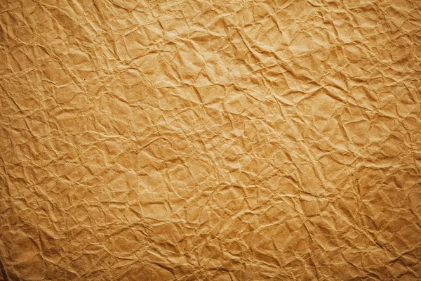 Старый коричневый скомканный бумажный текстурированный фон — стоковое фото