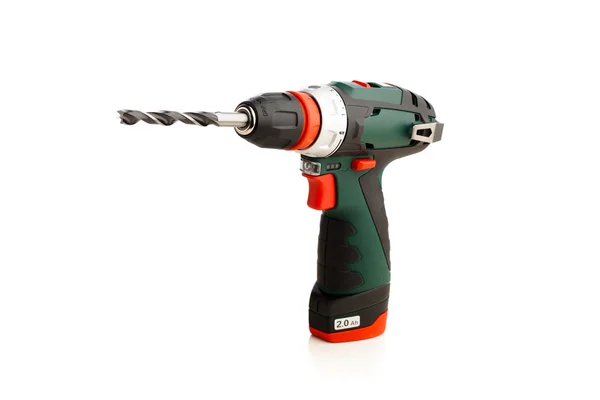 Cordless drill geïsoleerd op wit — Stockfoto