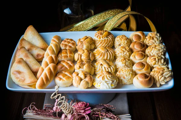 Marzapane Tradizionale Premio Cibo Dessert Natale — Foto Stock