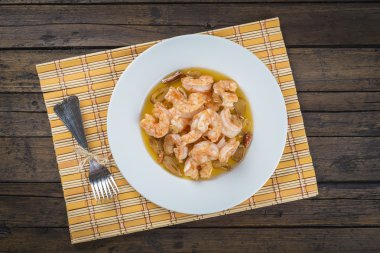 karides scampi için meze