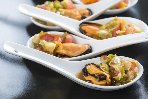 Vinagreta de mejillones para un buen aperitivo — Foto de Stock