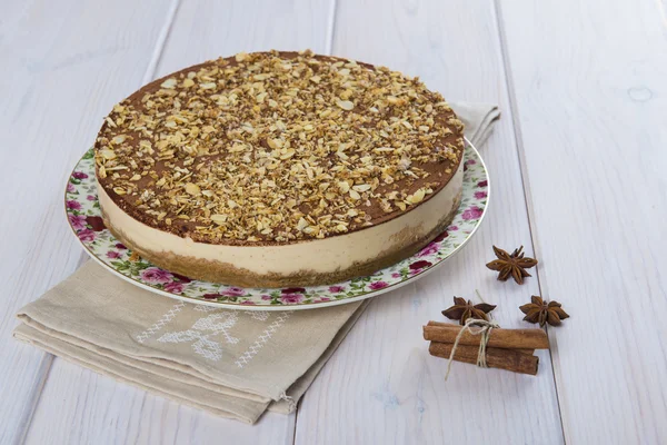 Cake made of turron and almond — Stock Photo, Image