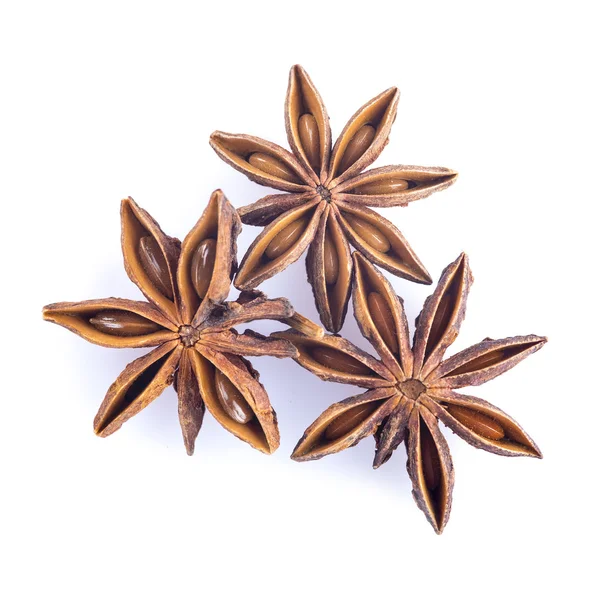 Star anise isolated on a white background — Stock Photo, Image