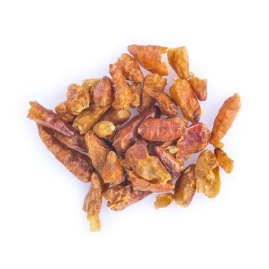 Beyaz bir arka plan üzerinde izole kırmızı biber