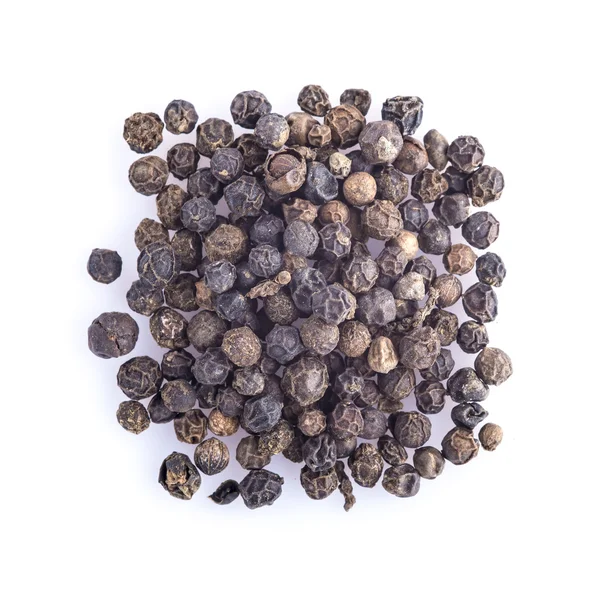 Black pepper isolated on a white background — Stock Photo, Image