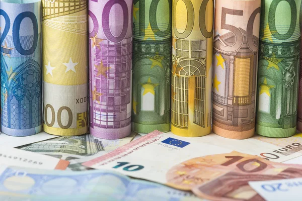 Europäischer Geldhintergrund — Stockfoto