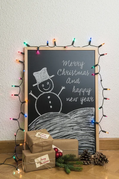 Weihnachtsgeschenke zu Hause — Stockfoto