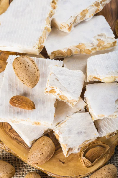 Nougat or turron for Christmas — Stock Photo, Image