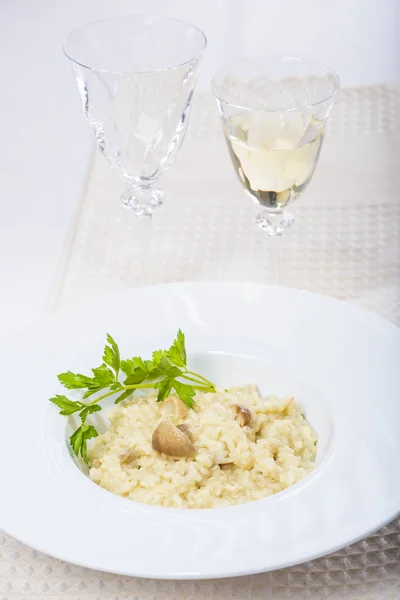 Porcini svamp risotto — Stockfoto