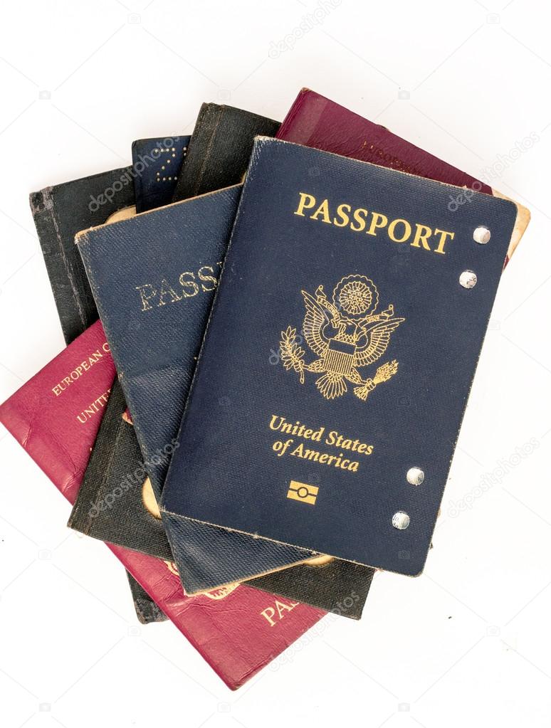 lots of old passports
