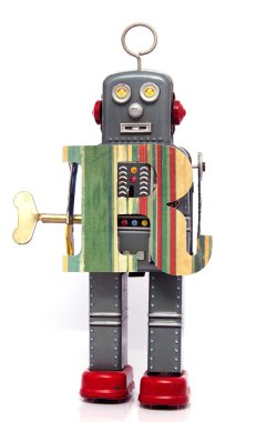 beyaz harfler gidiyor robot