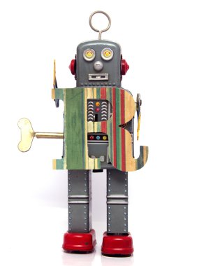 beyaz harfler gidiyor robot