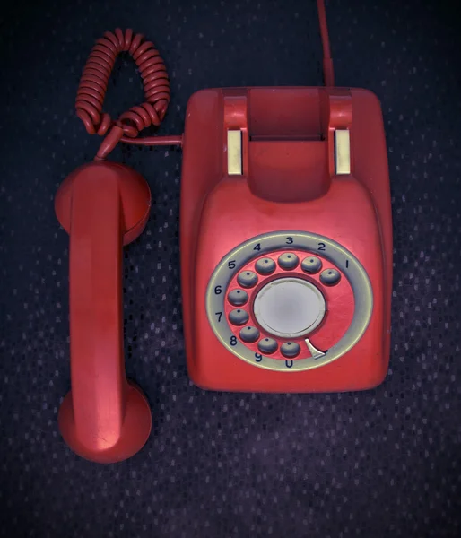 Telefon retro z góry — Zdjęcie stockowe