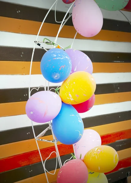 Happy color balloon background — Stock Photo, Image