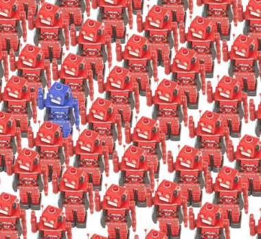 Retro teneke robotlar görüntü