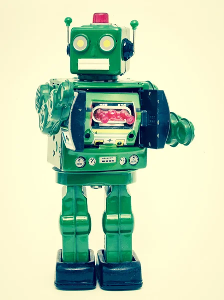 Obrazek retro roboty cyny — Zdjęcie stockowe
