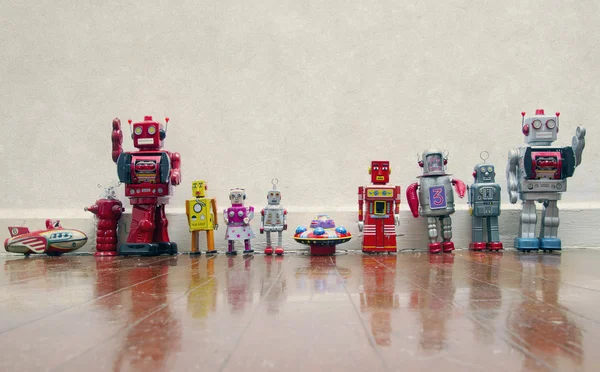 Robot team — Stock Photo, Image
