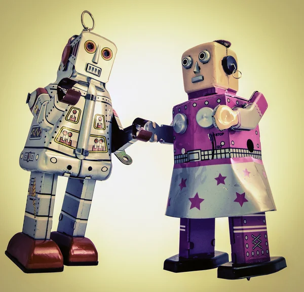 Robot romantiek — Stockfoto