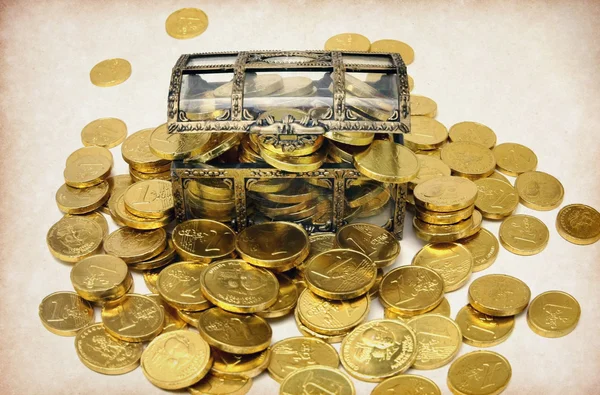 A chest of money — Stock Photo, Image