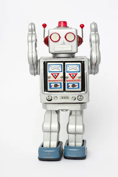 Robot toy surrender — Stock Photo, Image