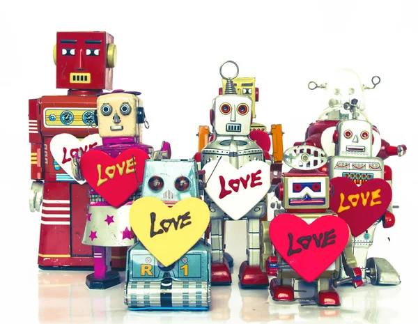 Robot familie — Stockfoto