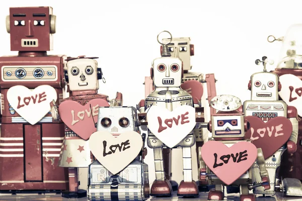 Robot familie — Stockfoto