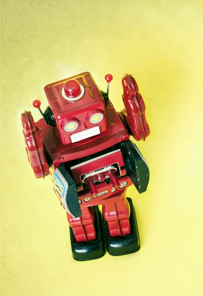 Retro... na klíček robot hračka — Stock fotografie