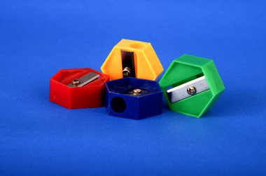 Renkli kurşun kalem sharpeners mavi 