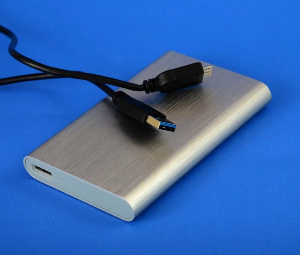 USB 3 externe harde schijf — Stockfoto