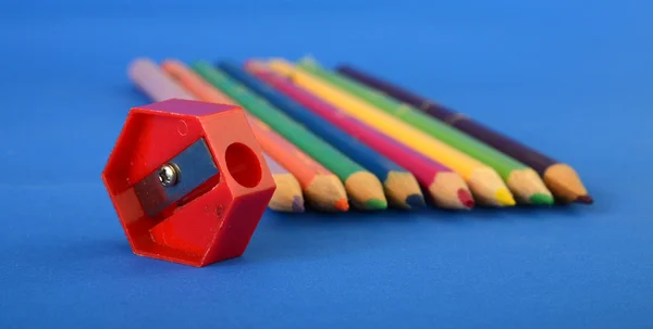 Barevné tužky zblízka — Stock fotografie