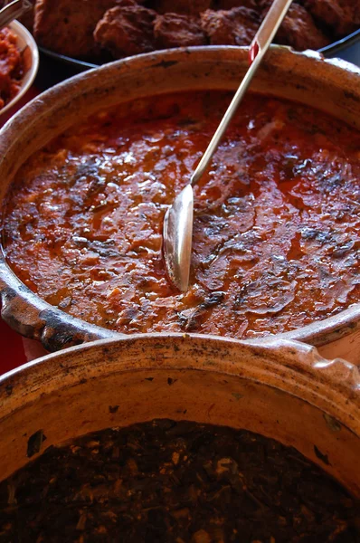 Tradicional macedônio comida tavche garvche — Fotografia de Stock