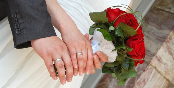 Bride and groom flower — Stock Photo, Image