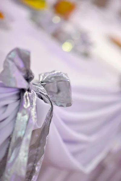 Well decorated table of a bride and groom — Stock Photo, Image