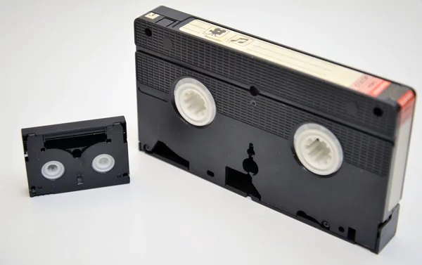 VHS ve Min Dv video kasetler — Stok fotoğraf