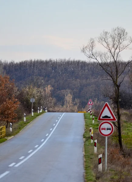 Asfalt yol Makedonya — Stok fotoğraf