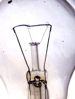 Eski kirli ampul, makro 