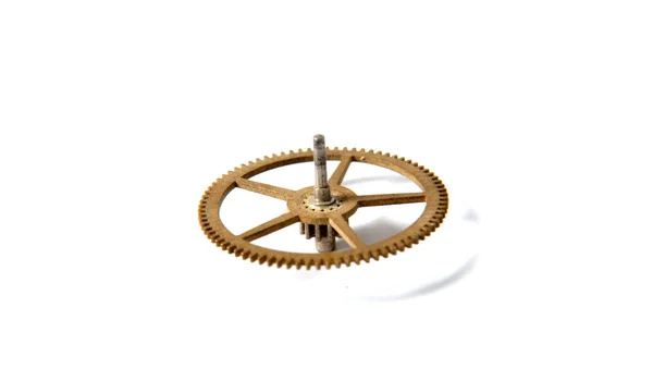 Clock gears on a white background — Stock Photo, Image