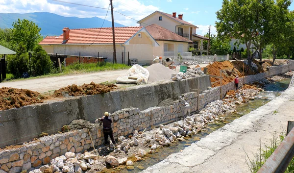 Nehir dolgu oluşturma — Stok fotoğraf