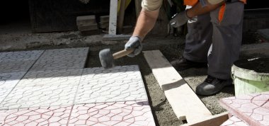 Parke Belediye inşaat işçileri