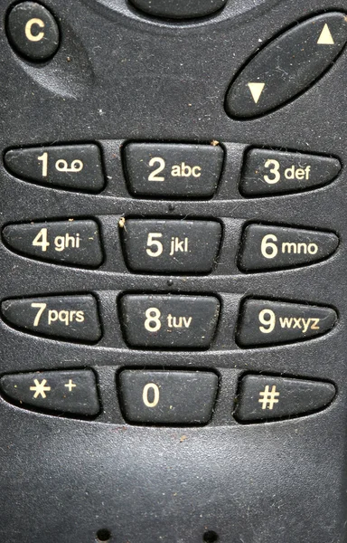 Old mobile telephone keypad — Stock Photo, Image