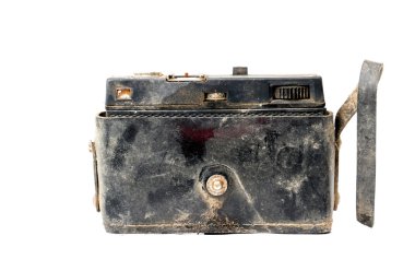 Eski retro paslı film kamera closeup