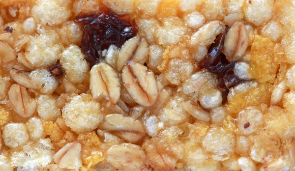 Tekstur batang granola sehat, makro — Stok Foto